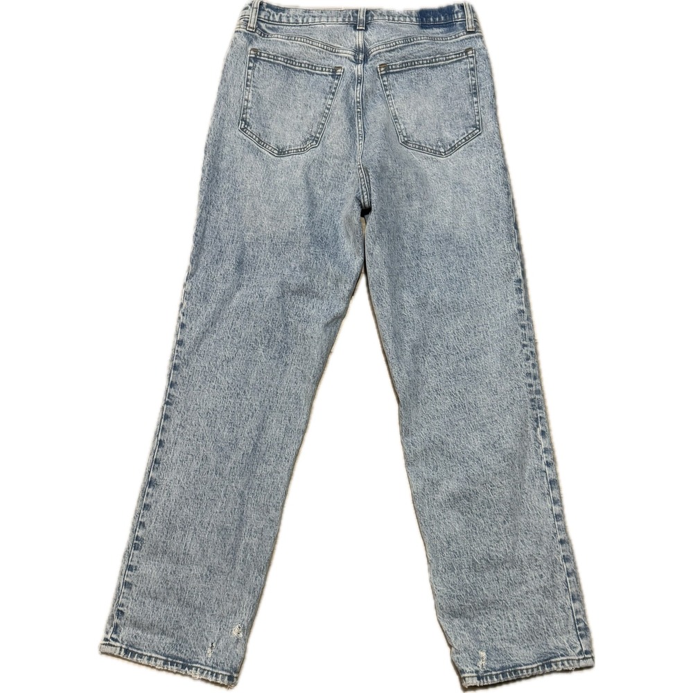 Abercrombie & Fitch Curve Love The 90s Straight Ultra High Rise Jeans 31 12R NEW - Picture 2 of 5